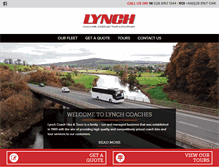 Tablet Screenshot of lynchcoachhire.com